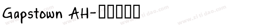 Gapstown AH字体转换